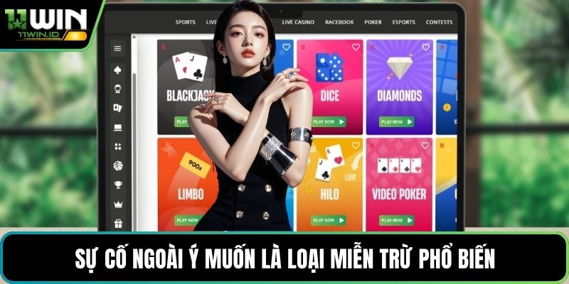 Sự cố ngoài ý muốn là loại miễn trừ phổ biến